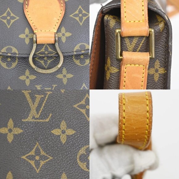 LOUIS VUITTON Saint Cloud GM Shoulder Bag Monogram Leather Brown M51242 39EF675 - Picture 9 of 15